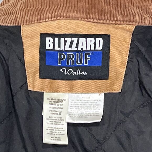 Walls Blizzard Jacket Men’s 2 XL Barn Coat Work Cotton Canvas Rugged Insulated - Picture 10 of 15